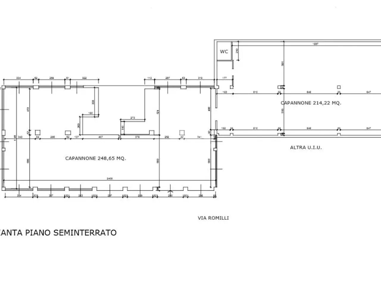 Capannone in Via Arcivescovo Romilli 20, Milano, {3} - Planimetria 1
