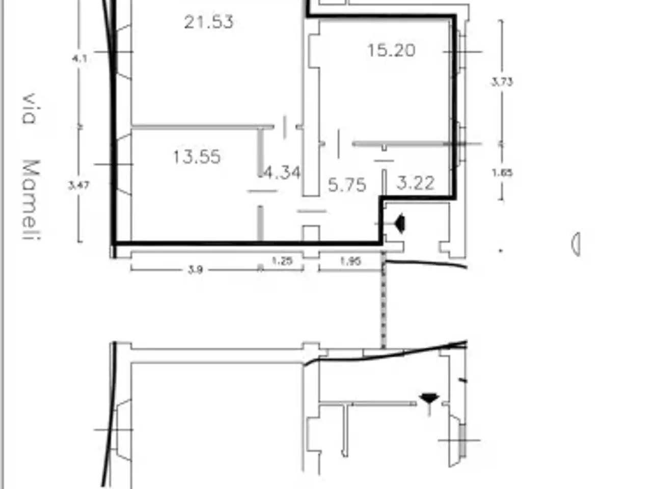 Ufficio in Via Goffredo Mameli 3, Milano, {3} - Planimetria 1