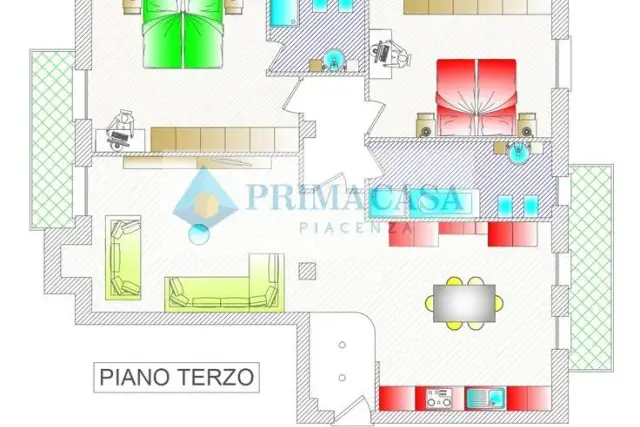 3-room flat, Piacenza - Photo 1