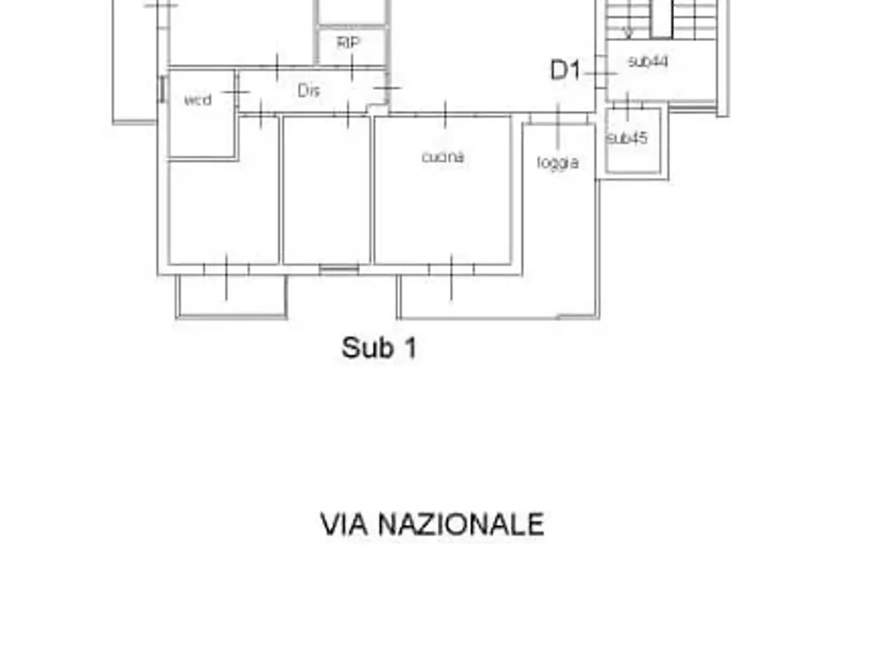 Appartamento in vendita, Corso Vittorio Emanuele 616, Villabate - Planimetria 1