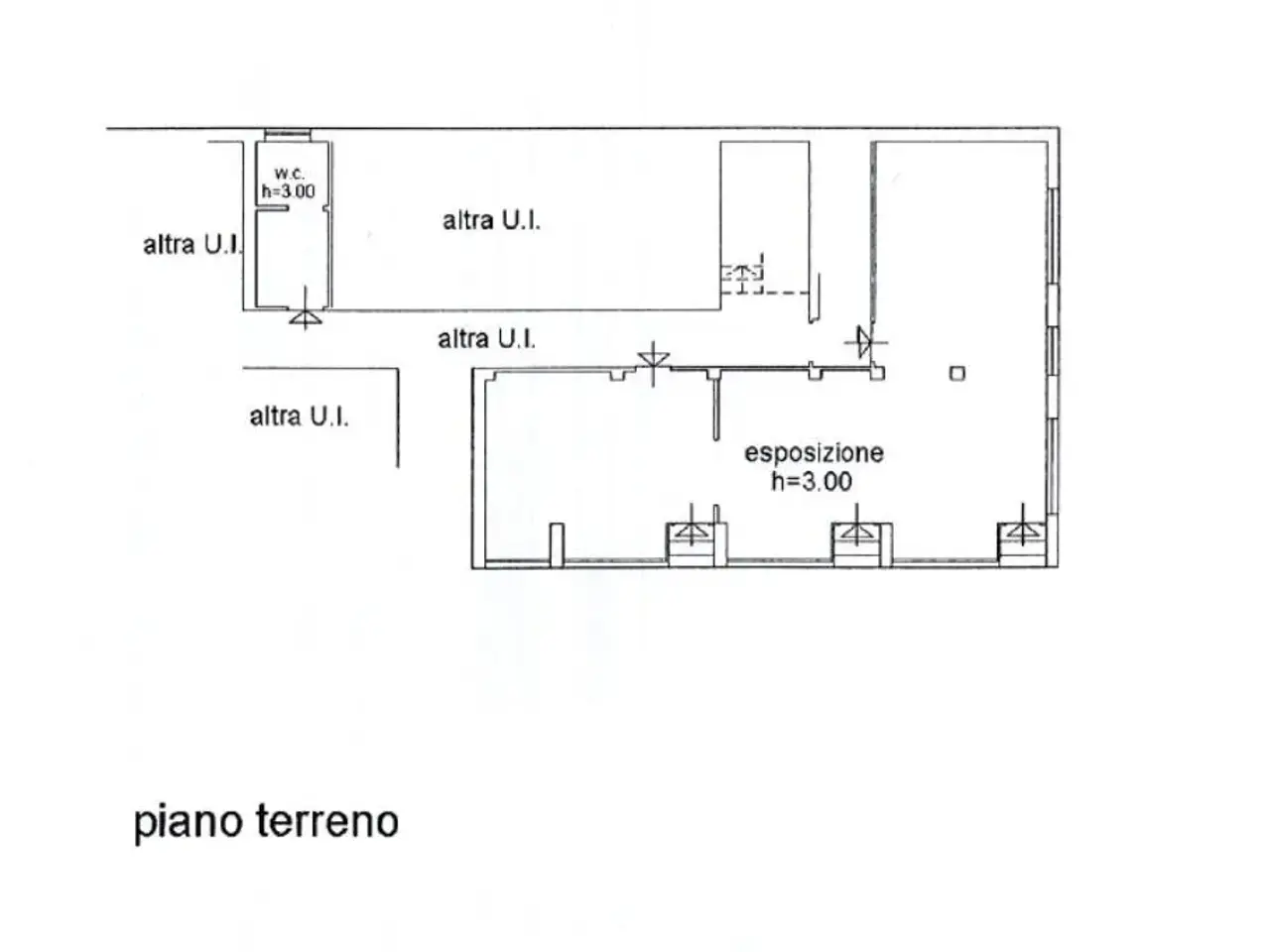 Negozio in Via Priv. P. Maroncelli 1, Lecco, {3} - Planimetria 1