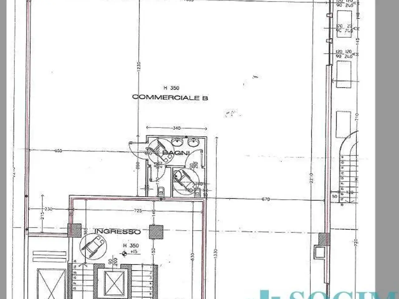 Negozio in Einaudi 8, Pessano Con Bornago, {3} - Planimetria 1