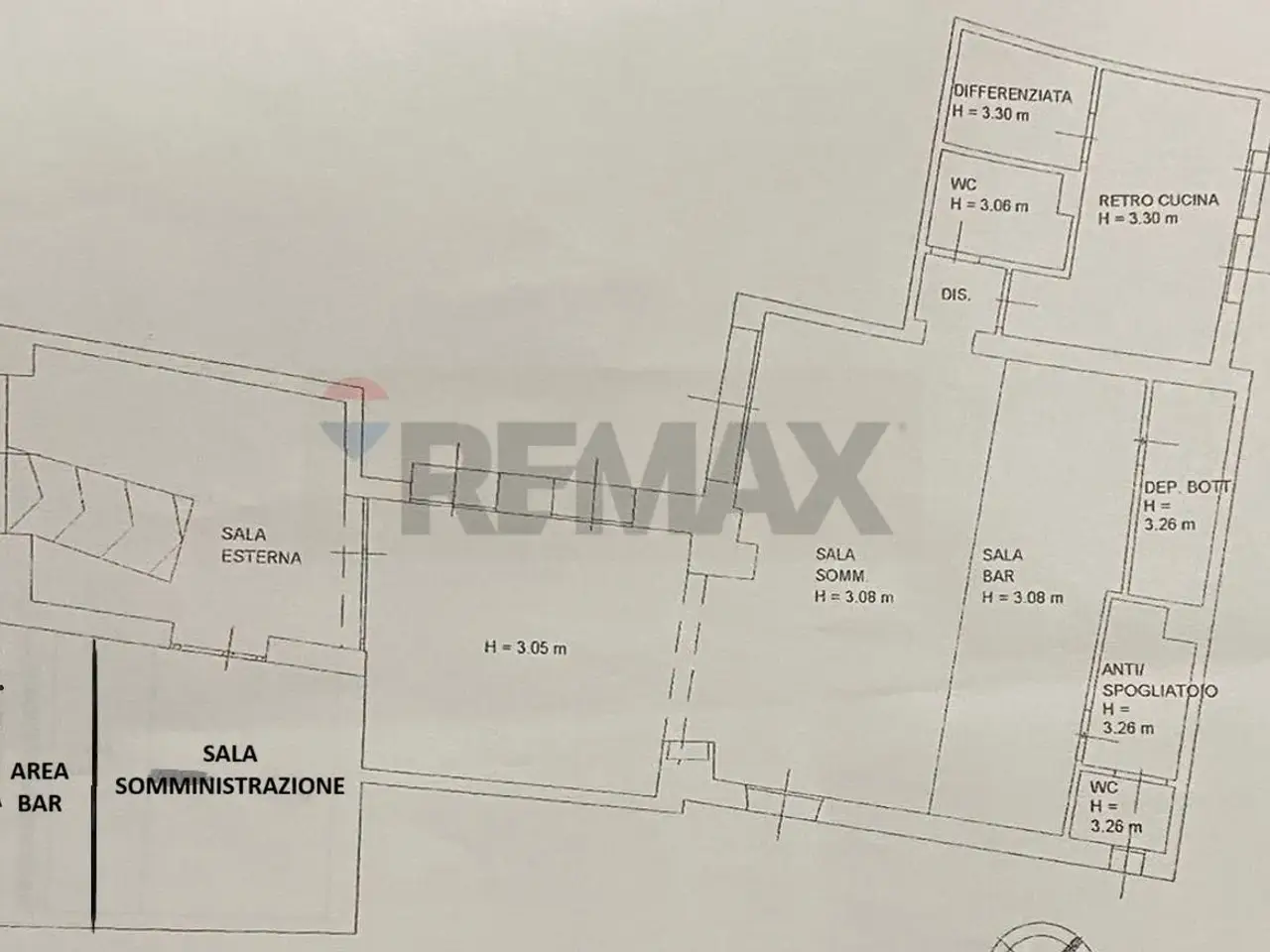 Esercizio commerciale in Vicolo Pescheria 19, Rimini, {3} - Planimetria 1