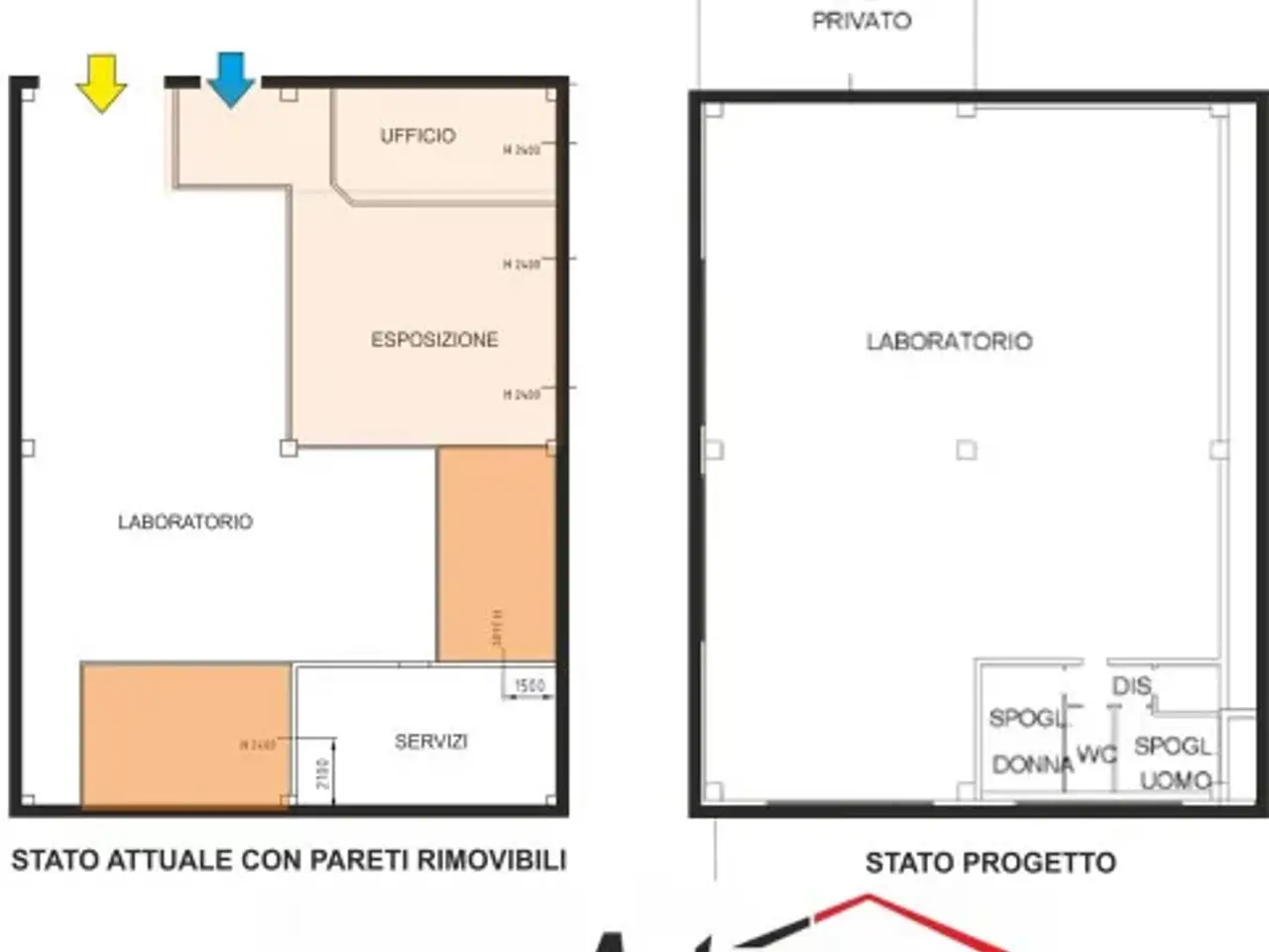 Capannone in Via Anna Frank, Reggio Emilia, {3} - Planimetria 1