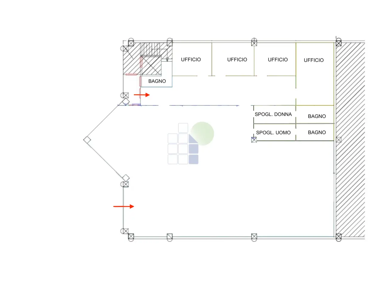 Capannone in Via dell' Artigianato 45, Livorno, {3} - Planimetria 1