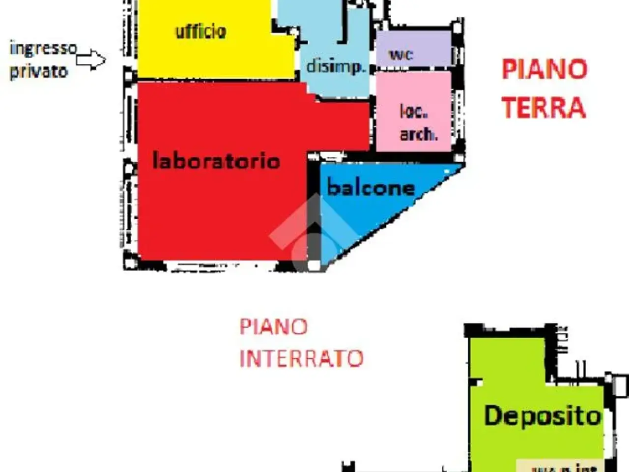 Laboratorio in Via Felice Cavallotti 60, Valenza, {3} - Planimetria 1