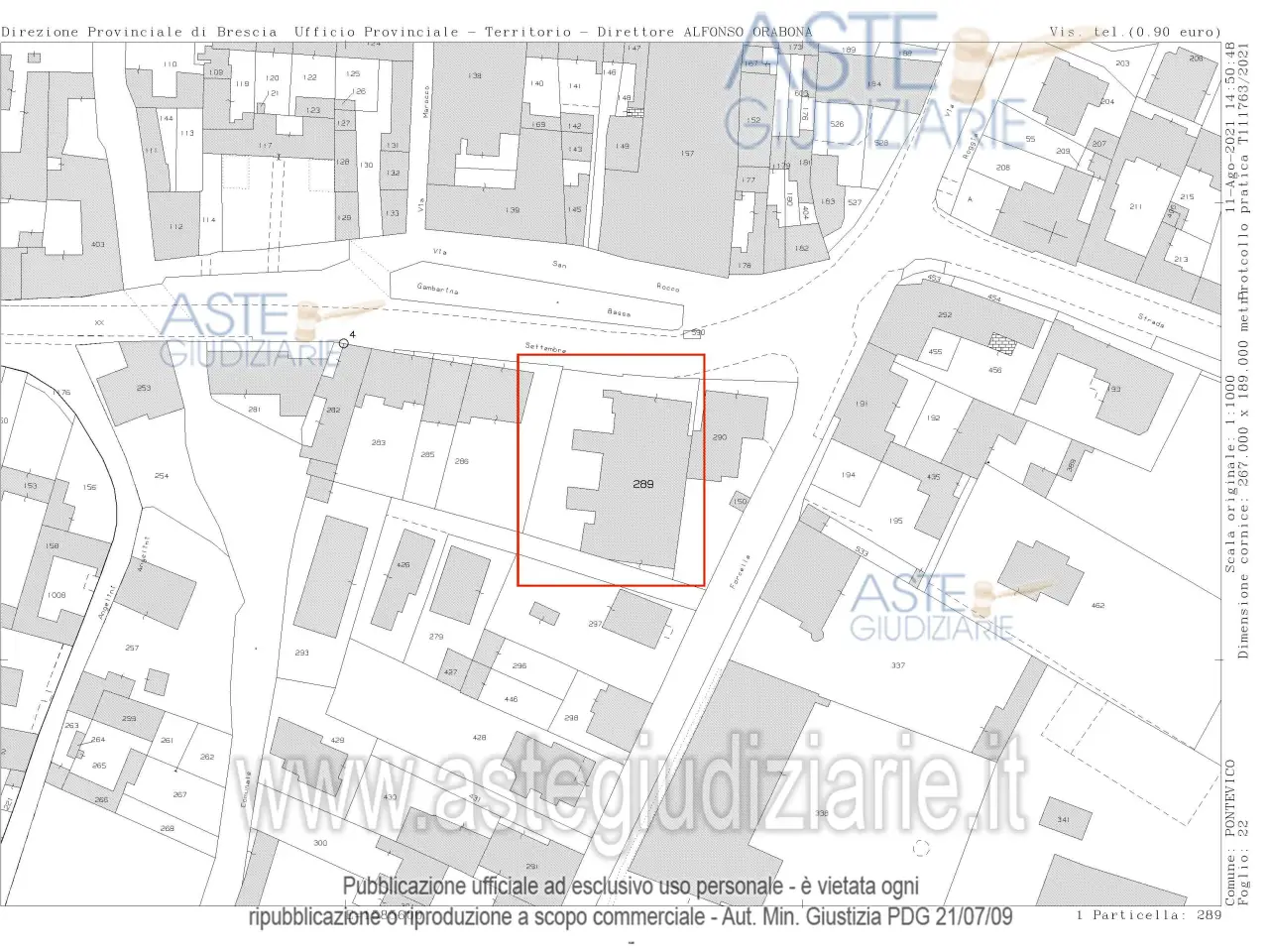 Fabbricato misto in Via XX Settembre, 72 72, Pontevico, {3} - Planimetria 1