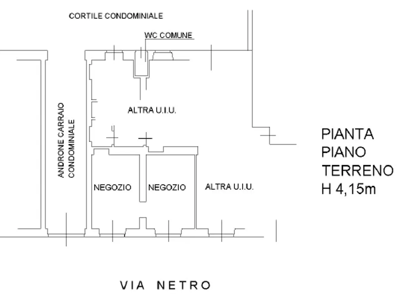 Negozio in Via Netro 22, Torino, {3} - Planimetria 1