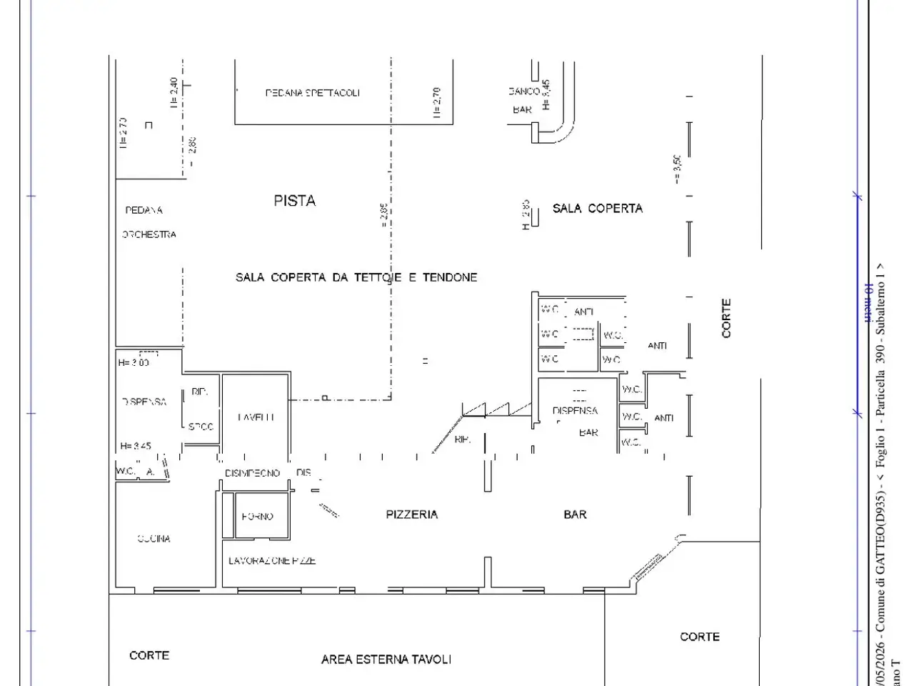 Locale commerciale in Via G. Matteotti 38, Gatteo, {3} - Planimetria 1