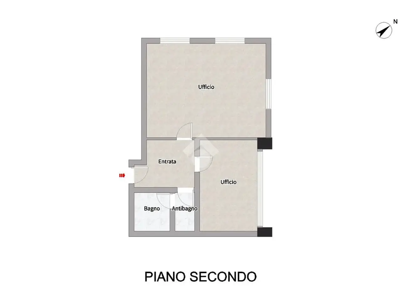 Ufficio in Via Monti Urali 00, Reggio nell'Emilia, {3} - Planimetria 1