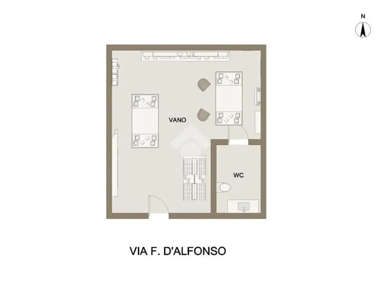 Negozio in Via Filippo d'Alfonso 87, San Severo, {3} - Planimetria 1