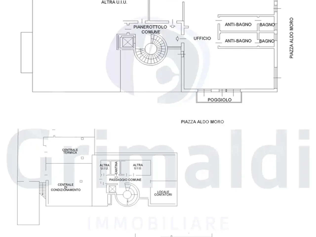 Ufficio in Piazza Aldo Moro 14, Casale Di Scodosia, {3} - Planimetria 1