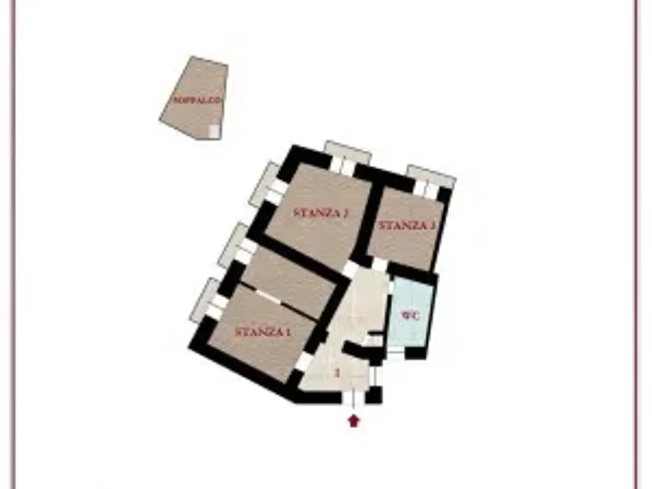 Ufficio in Corso Umberto I, Napoli, {3} - Planimetria 1