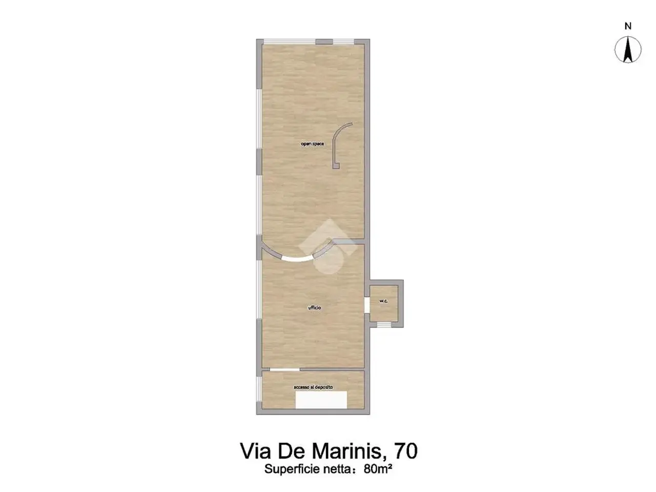 Negozio in Via Giuseppe De Marinis 70, Bari, {3} - Planimetria 1