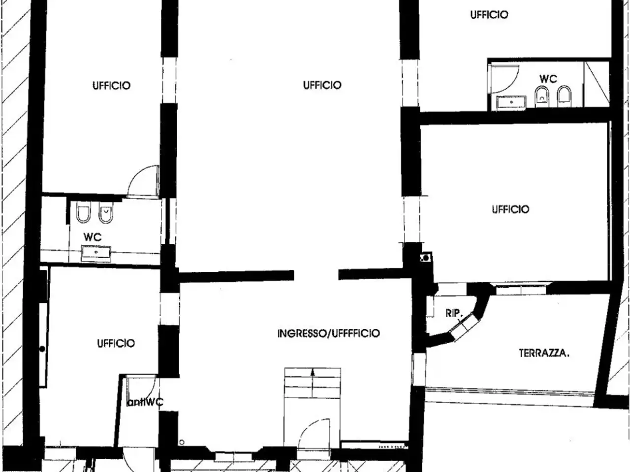 Ufficio in Via Pescherie Vecchie, Bologna, {3} - Planimetria 1