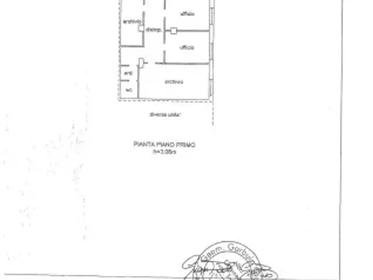 Ufficio in Piazza della Serenissima 78, Castelfranco Veneto, {3} - Planimetria 1