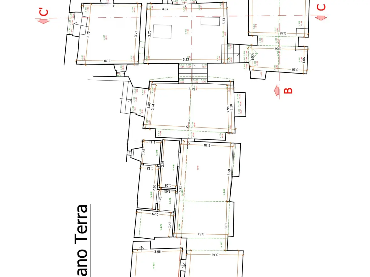 Locale commerciale in Piazza XXVI Giugno 17, Sarteano, {3} - Planimetria 1