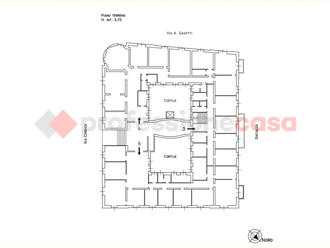 Ufficio in Via Corsica 21, Genova, {3} - Planimetria 1