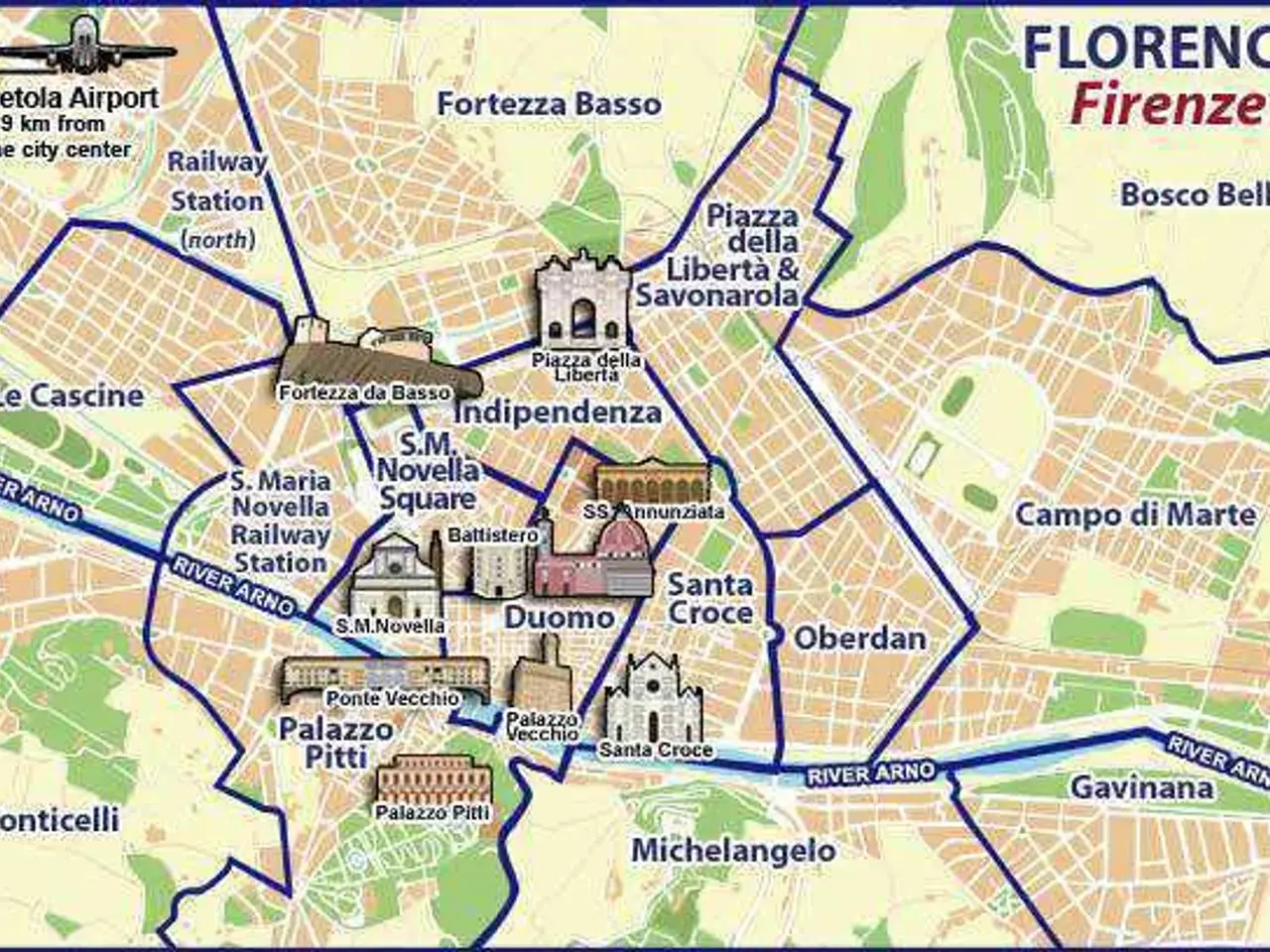 Palazzina commerciale in , Firenze, {3} - Planimetria 1