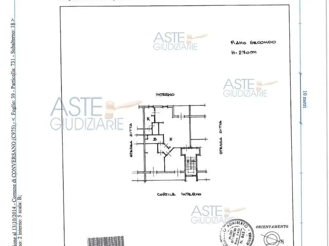 Garage in Via Como, 2/B 2, Conversano, {3} - Planimetria 1