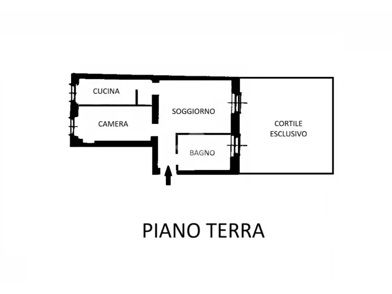 Palazzina commerciale in P.Za Martiri della Libertà 9, Trino, {3} - Planimetria 1