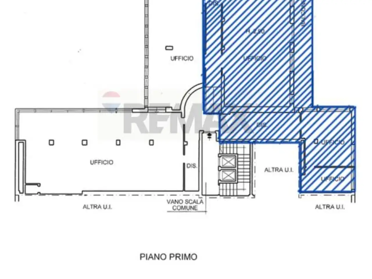 Ufficio in Corso Sempione 15, Gallarate, {3} - Planimetria 1