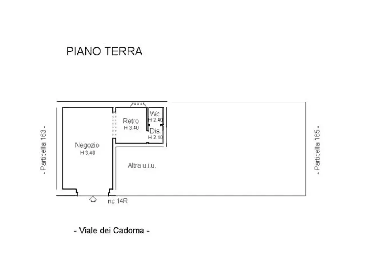 Negozio in Viale dei Cadorna, Firenze, {3} - Planimetria 1