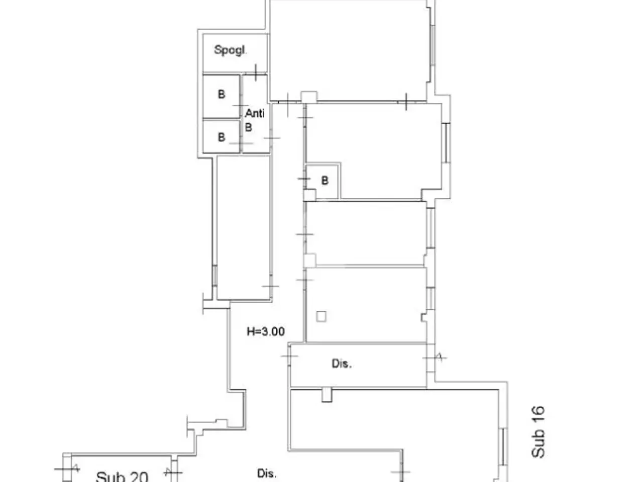Ufficio in Via Vecchia delle Vigne 24, Pozzuoli, {3} - Planimetria 1