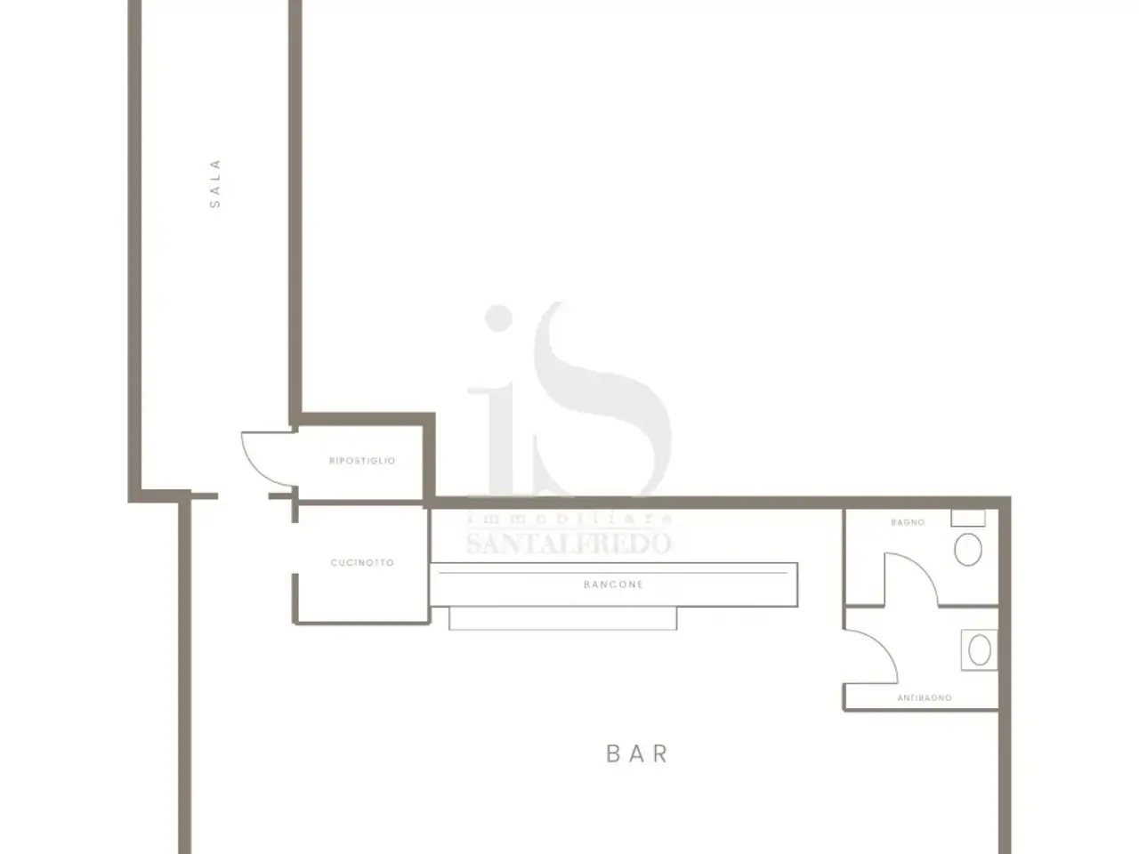 Bar - Tavola calda/fredda in Largo Vulci 7, Milano, {3} - Planimetria 1