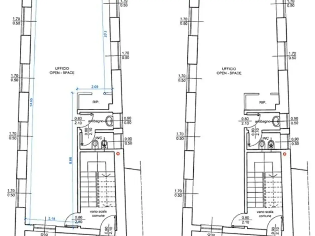 Ufficio in Via a. Crippa, Treviglio, {3} - Planimetria 1