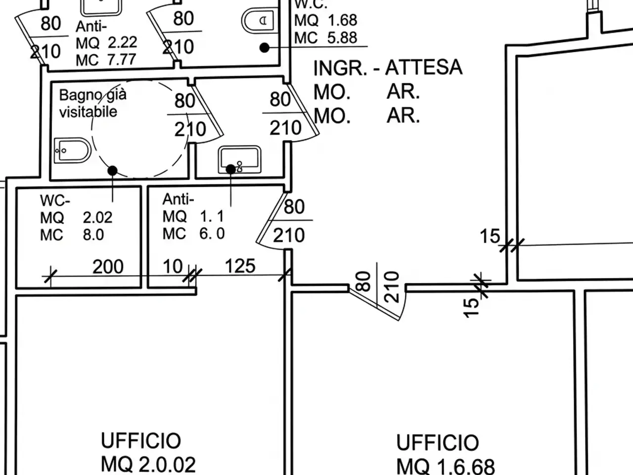 Ufficio in Via Vigonovese, Padova, {3} - Planimetria 1