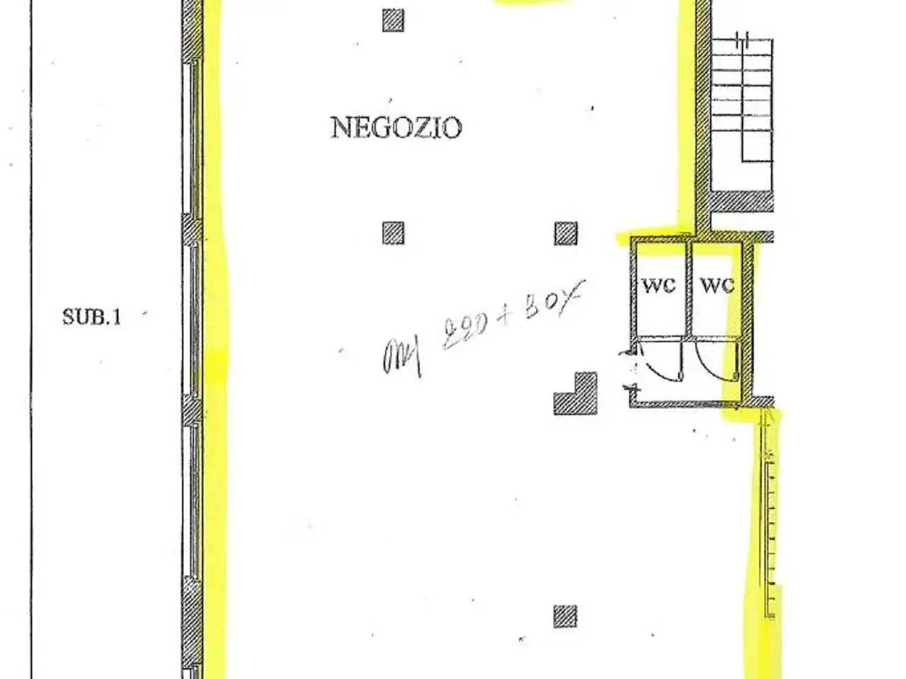 Ufficio in Via Cavalieri di Vittorio Veneto, Stezzano, {3} - Planimetria 1
