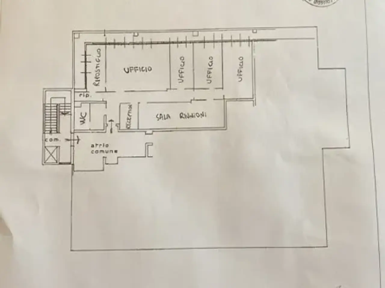 Ufficio in Via al Lago, Lecco, {3} - Planimetria 1
