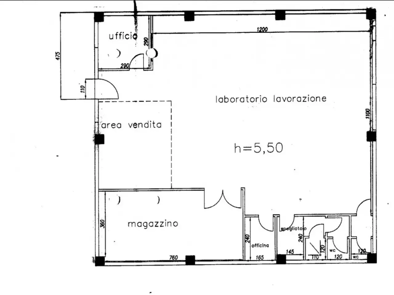 Laboratorio in Strada Ponterosso Snc, Saludecio, {3} - Planimetria 1