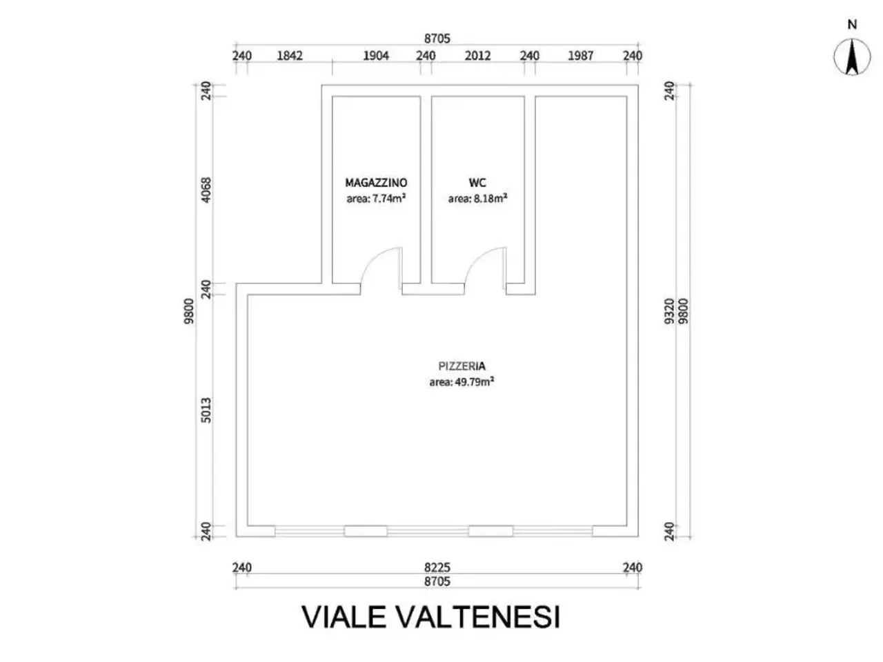 Negozio in Via Valtenesi 16, Mazzano, {3} - Planimetria 1
