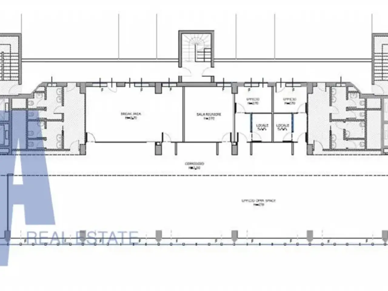 Ufficio in Via Bugatti Ettore, Milano, {3} - Planimetria 1