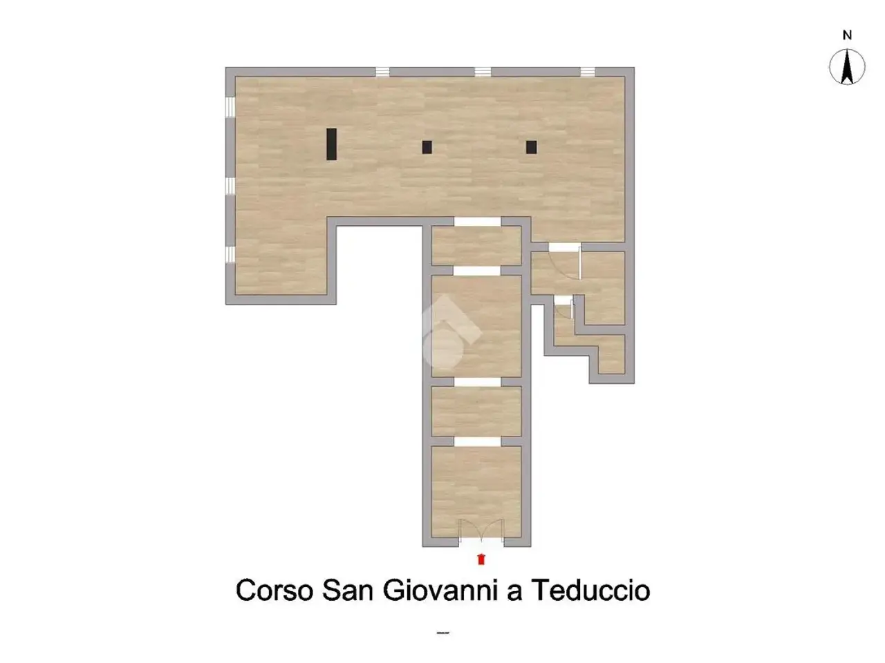Negozio in C.So S. Giovanni a Teduccio 236, Napoli, {3} - Planimetria 1