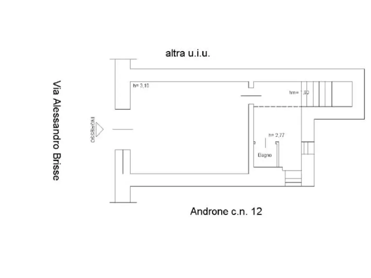 Negozio in Via Alessandro Brisse 14, Roma, {3} - Planimetria 1
