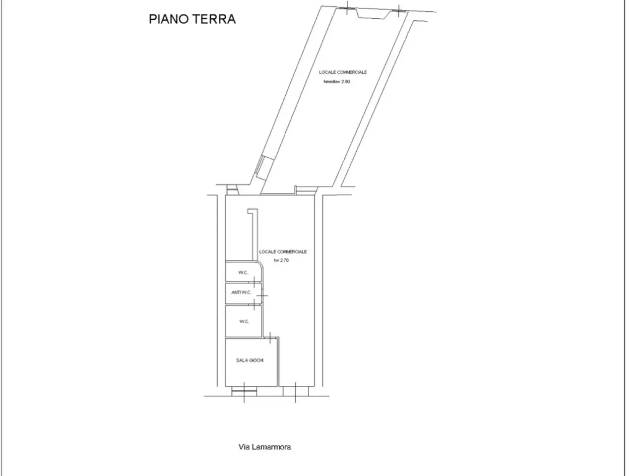 Negozio in Via Alberto Lamarmora 92, Cagliari, {3} - Planimetria 1