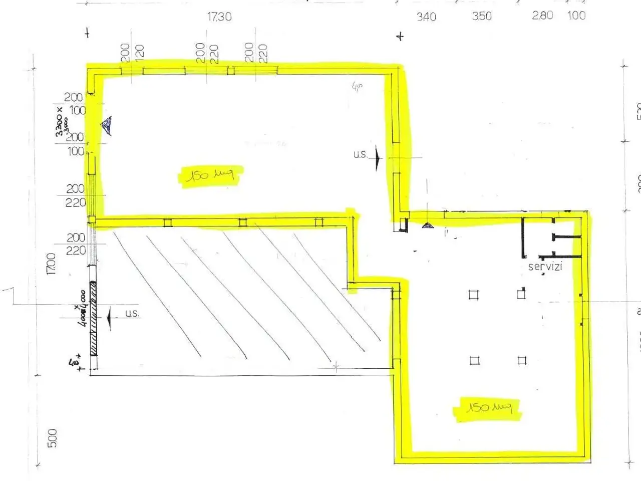 Ufficio in Via S. Mamete, Mese, {3} - Planimetria 1