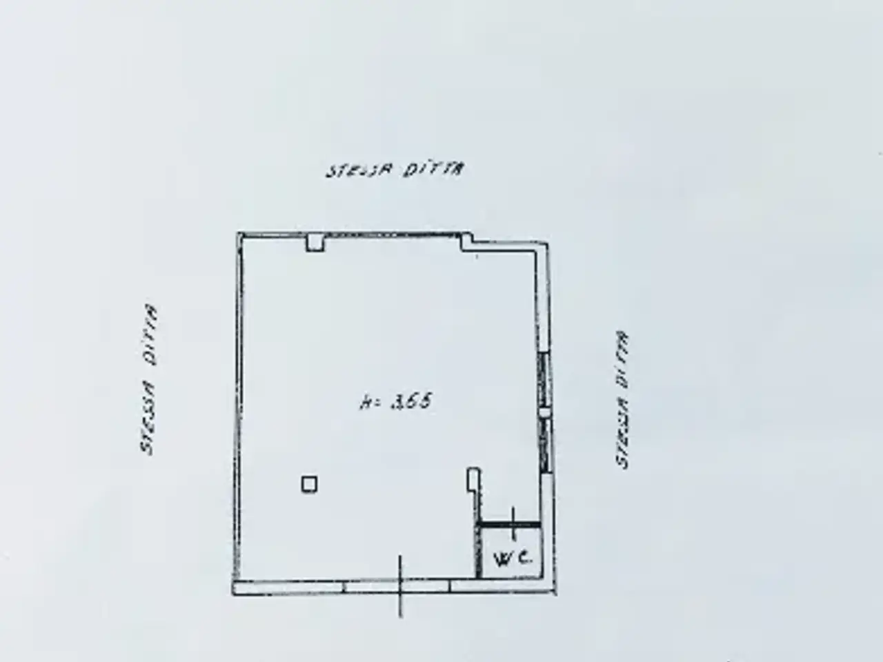 Locale commerciale in Via degli Orti 72, Caltanissetta, {3} - Planimetria 1