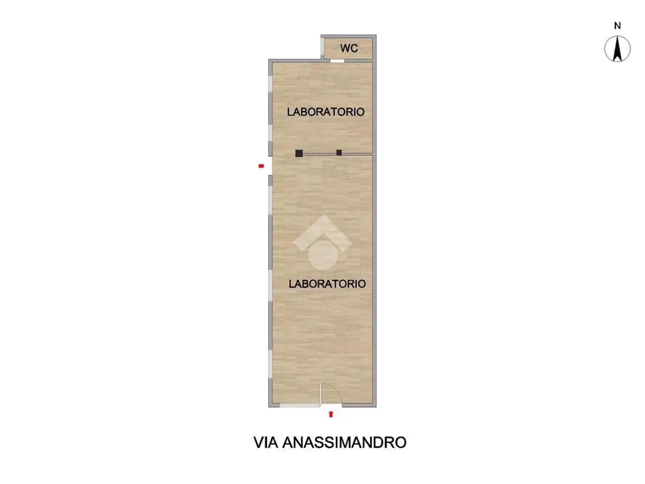 Laboratorio in Via Anassimandro 11, Roma, {3} - Planimetria 1
