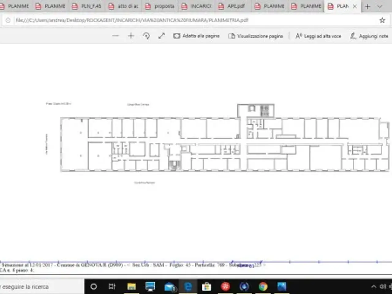 Ufficio in Via Antica Fiumara 3, Genova, {3} - Planimetria 1