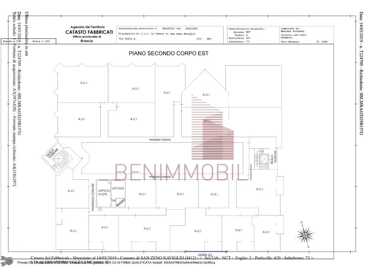 Ufficio in Via Leonardo da Vinci 2, San Zeno Naviglio, {3} - Planimetria 1