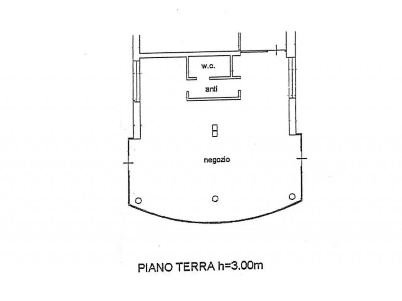 Negozio in Piazza Sciascia Leonardo, 47522 Cesena Fc, Italia, Cesena, {3} - Planimetria 1