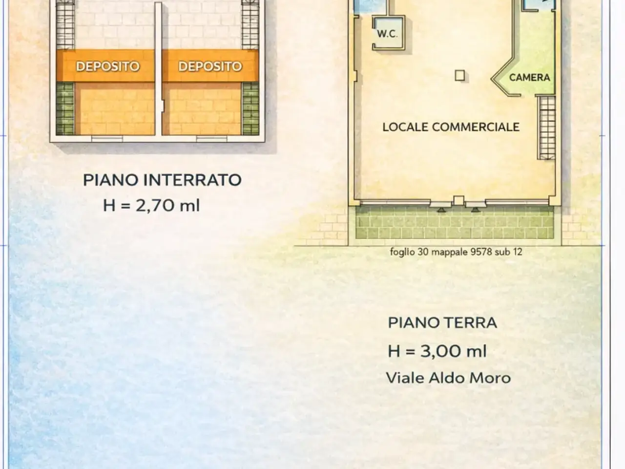 Negozio in Via Aldo Moro 369, Olbia, {3} - Planimetria 1