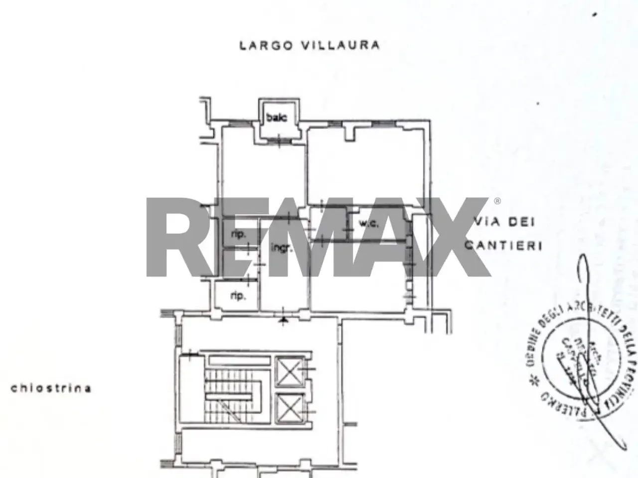 Ufficio in Largo Villaura 27, Palermo, {3} - Planimetria 1