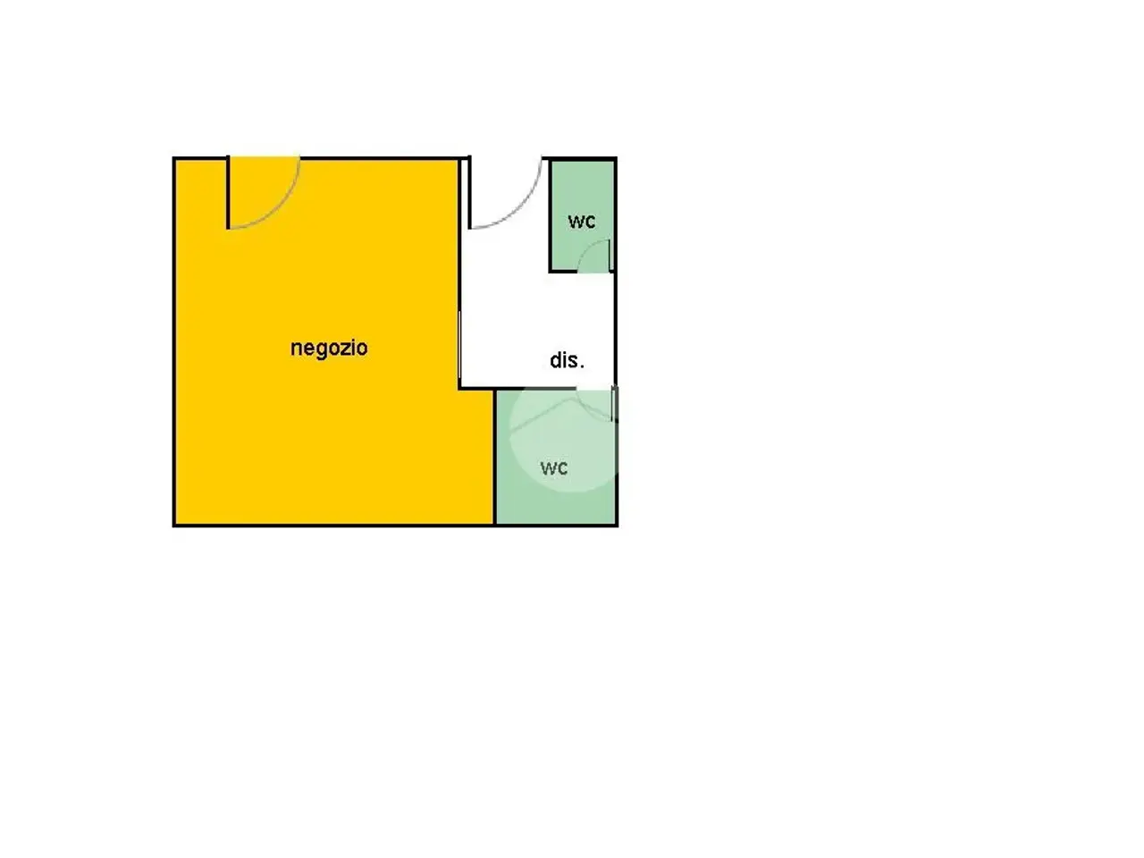 Negozio in Via Enrico De Nicola, Cassino, {3} - Planimetria 1
