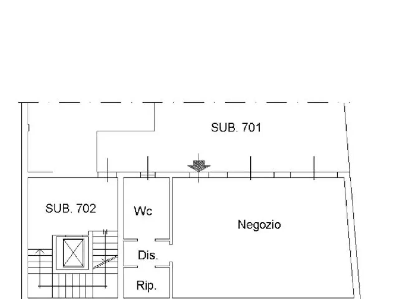 Negozio in Via Passerera, Telgate, {3} - Planimetria 1