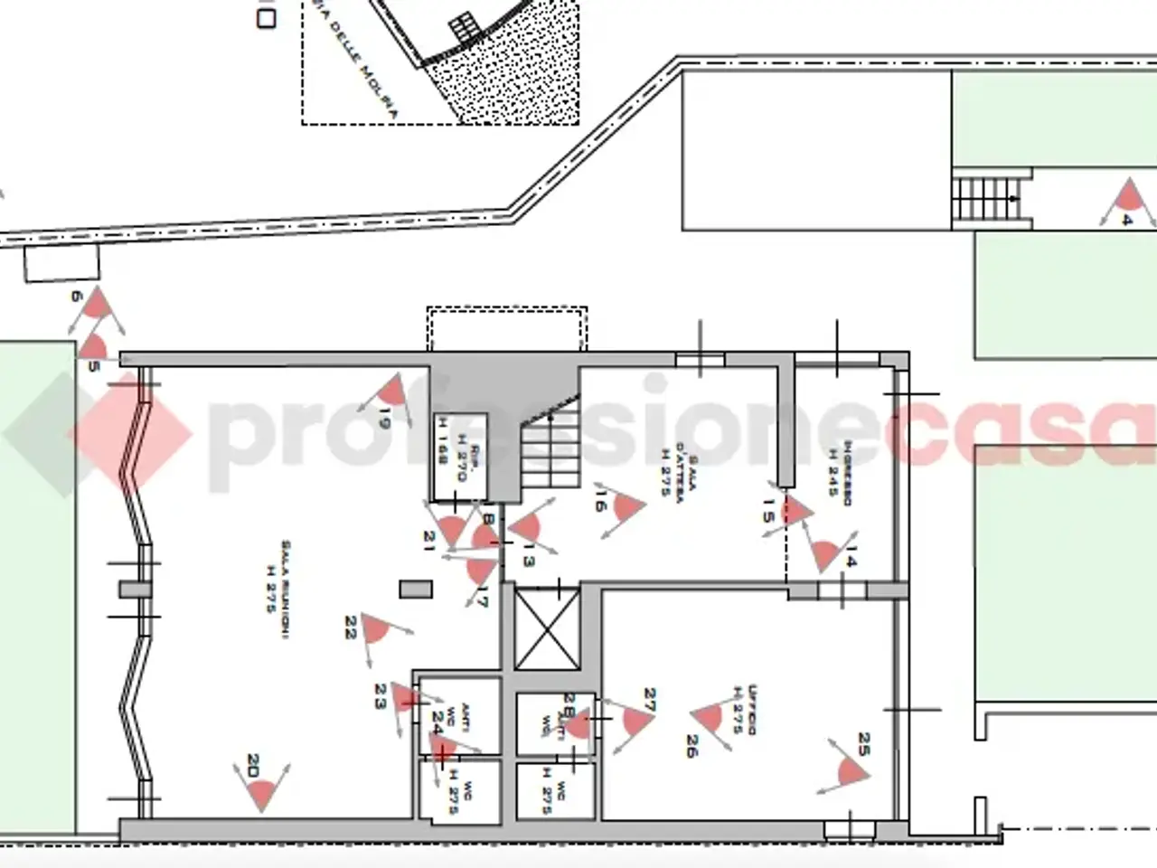 Ufficio in Via delle Molina 67, Pescia, {3} - Planimetria 1